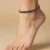KJJ Minimalist 92.5 Sterling Silver Ladies Anklet – Handcrafted Nazar Battu Payal with 3mm Indian Silver Beads