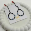 KJJ Elite 92.5 Sterling Silver Baby Nazariya – Handcrafted Triple Evil Eye Protection Bracelets with 2.5mm Imported Silver Balls (Set of 2)