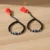 KJJ Elite 92.5 Sterling Silver Baby Nazariya – Handcrafted 2.5mm Imported Silver Ball & Central Evil Eye Protection Bracelets (Set of 2)