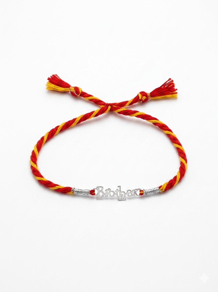 Signature Brother Rakhi 92.5 Silver Rakhi | Kanha Ji Jewels - Image 5