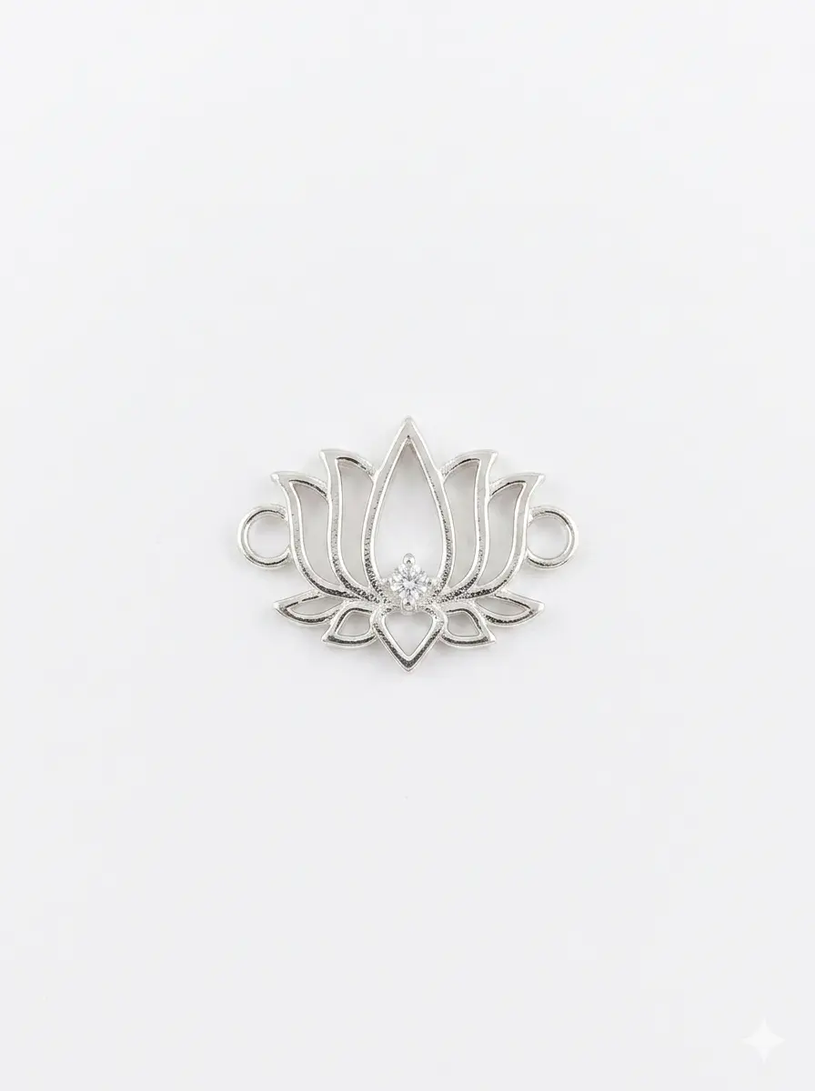 Pure Lotus 92.5 Sterling Silver Sacred Rakhi | Kanha Ji Jewels - Image 6