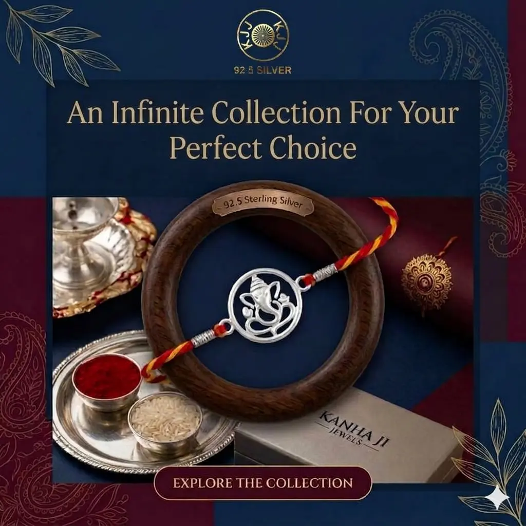 silver rakhi collection