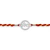 "Bhaiya" Circular 92.5 Sterling Silver zirconia Rakhi | Kanha Ji Jewels